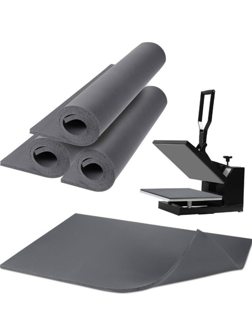 2 Pack Silicone Heat Press Mat 16x24 Inch, Thick Cuttable Pad for Heat Transfer